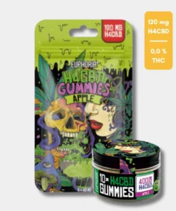 H4CBD-Gummis Apfel 3 Stk. 120mg - Euphoria