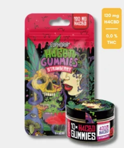 H4CBD Gummies Strawberry 3 pcs. 120mg - Euphoria